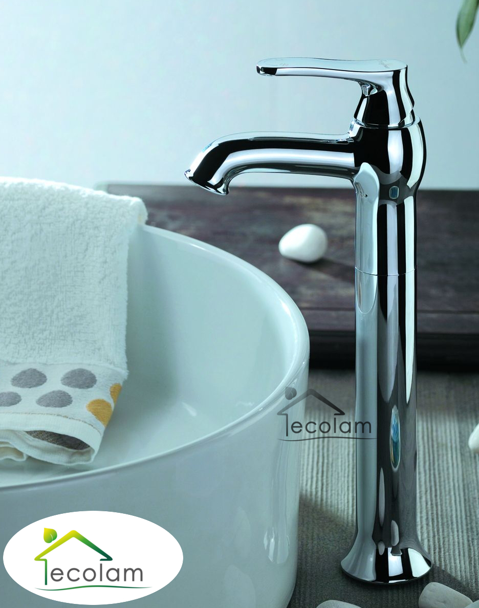 Waschtischarmatur für Waschschale Aufsatzbecken Armatur hoch Badarmatur